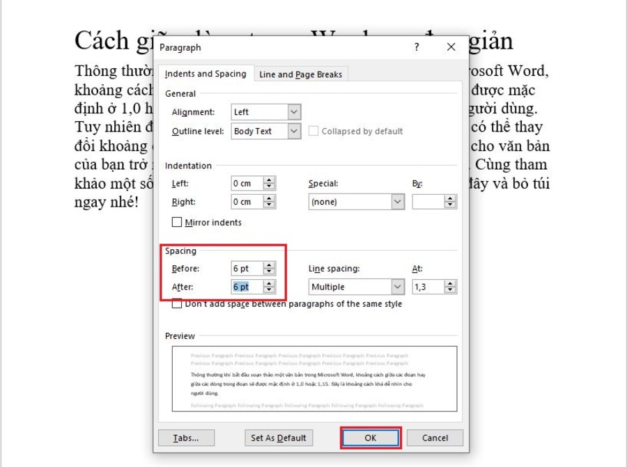 C ch gi n d ng trong word c c n gi n